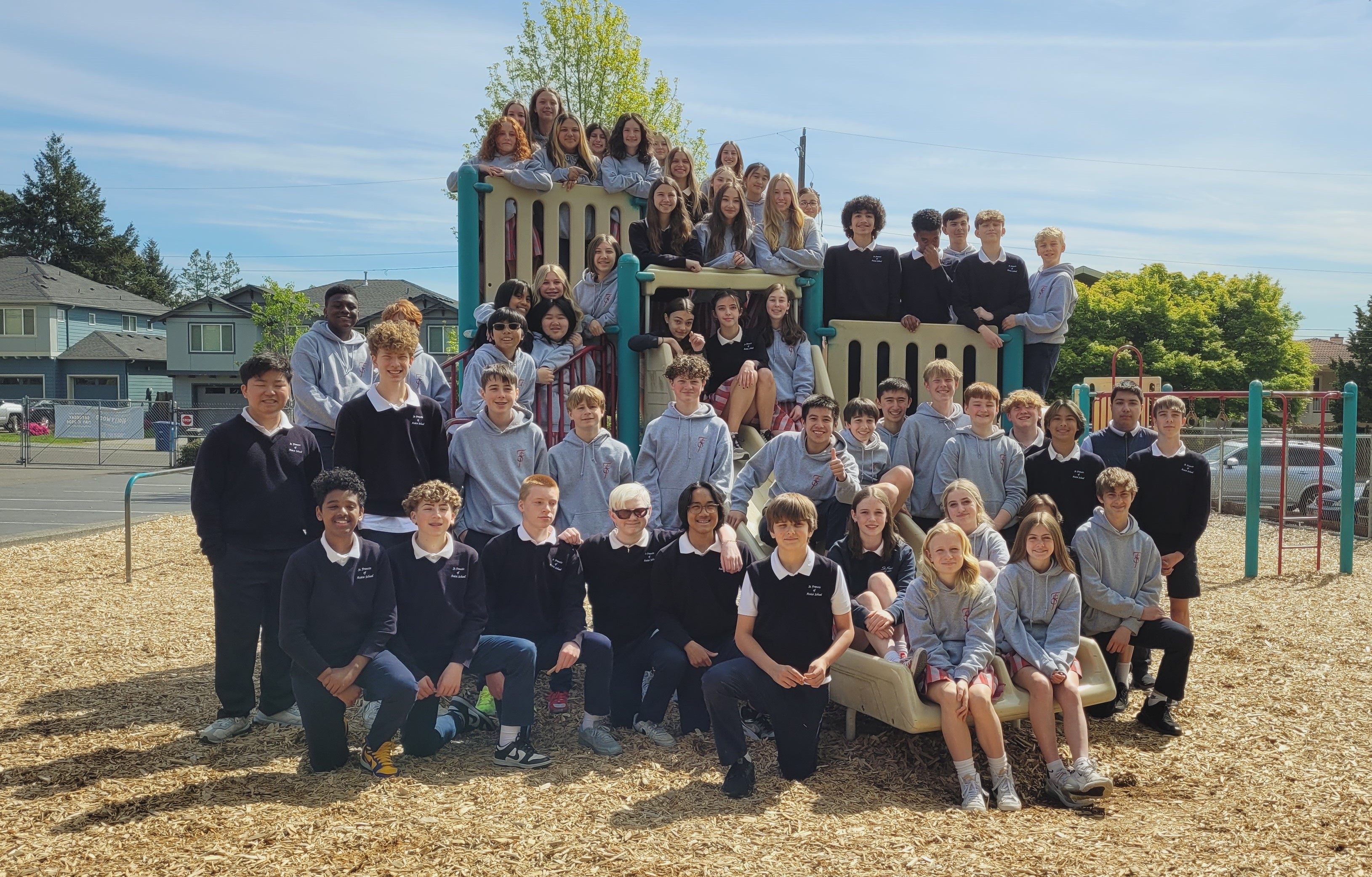 8th grade on playground